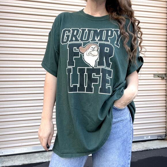 Disney Other - Disney Parks Exclusive Men's XXXL Green Grumpy For Life Short Sleeve T-Shirt 3XL